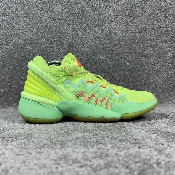 Adidas D.O.N. Issue #2 Marvel Spidey Sense Men’s Sz 8 Neon Basketball Shoes Used - Picture 1 of 13